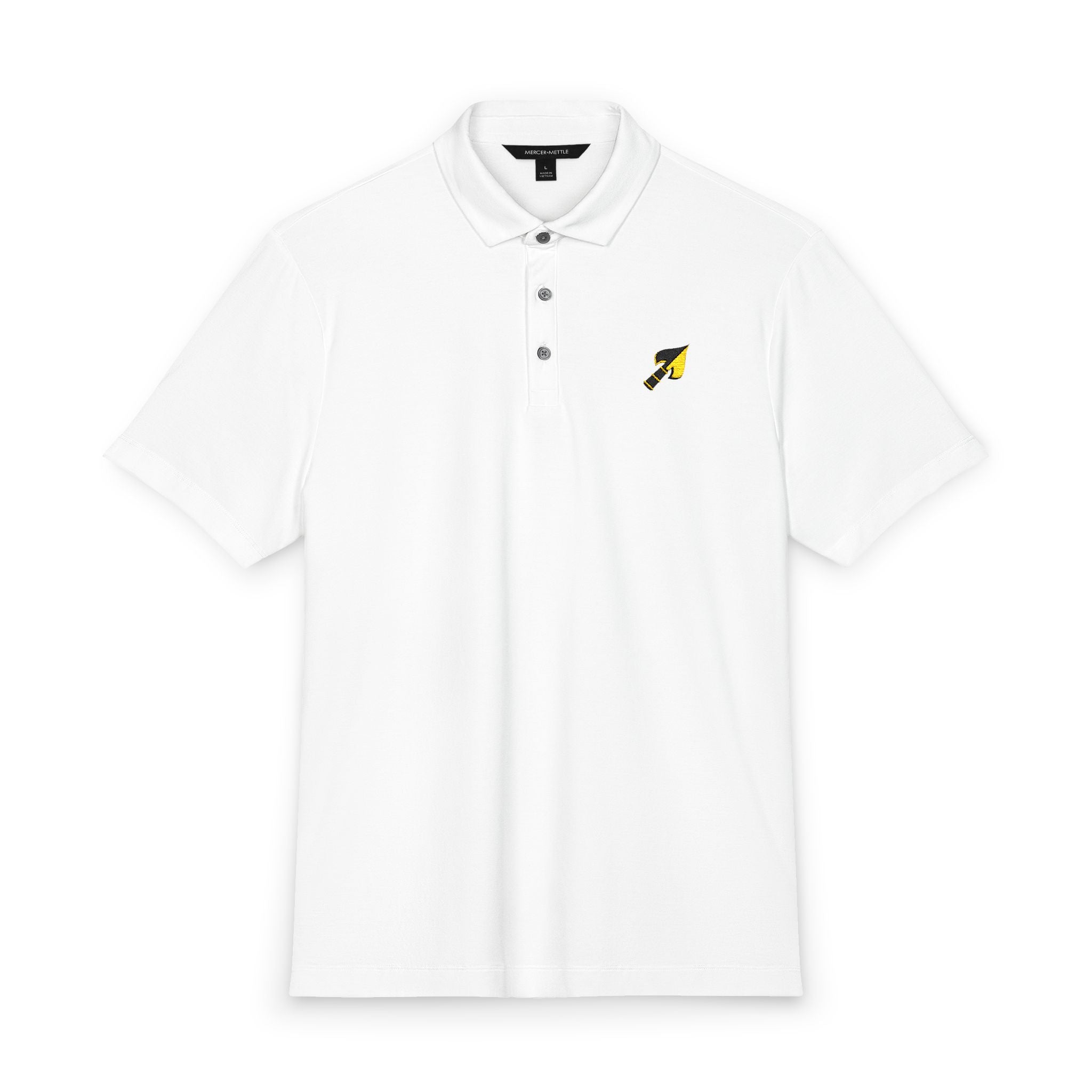 Men’s Stretch Jersey Polo | Embroidered Logo - 92/8 Polyester/Spandex