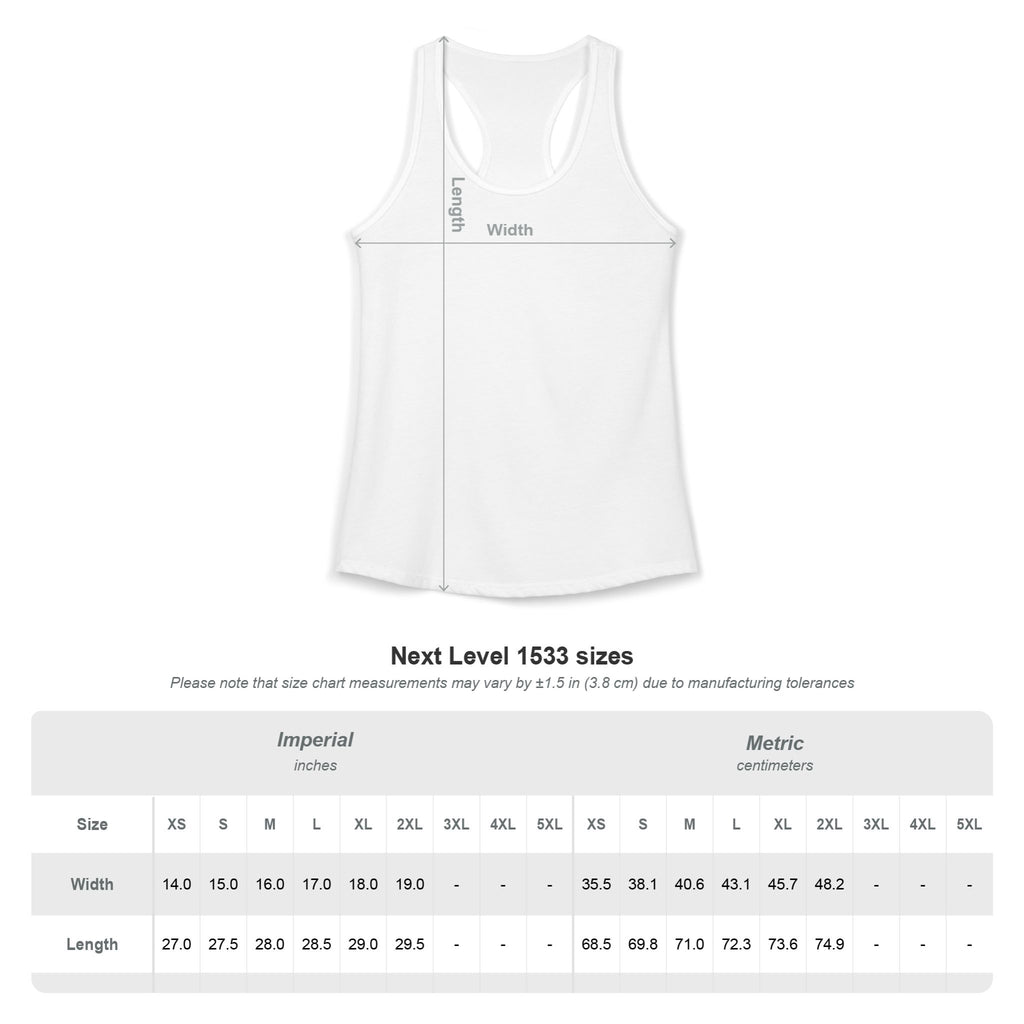 Women's Racerback Tank | 60% Cotton - 40% Polyester